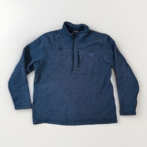 The North Face Gordon Lyons Jacket Mens XL/TL Blue 1/2 Zip Fleece Pullover
